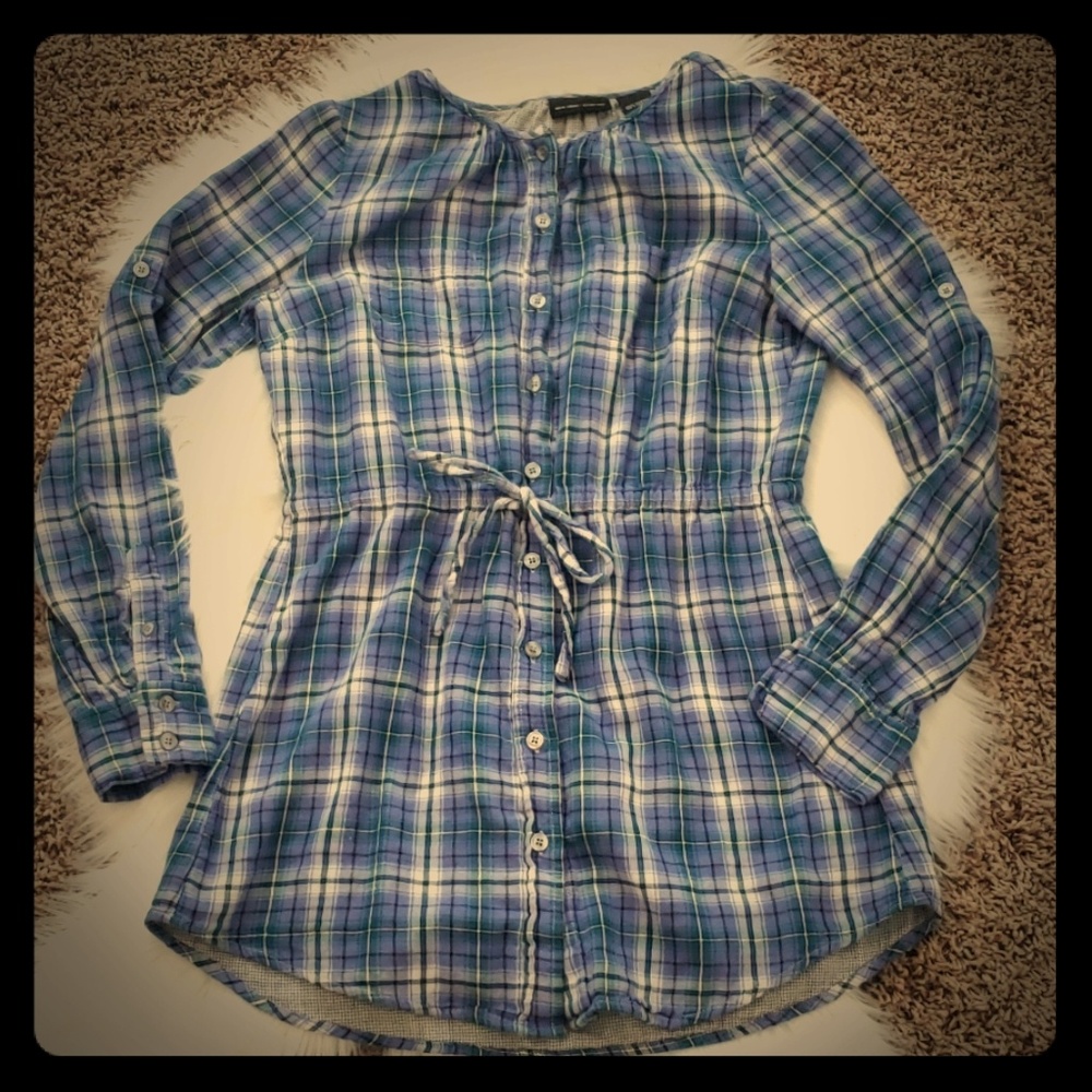 Plaid Tunic Top